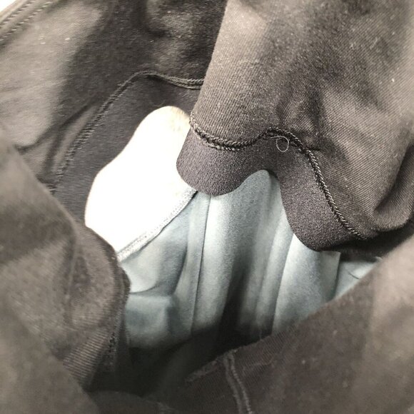 Gap Fit Active Tank Top Womens S Built In Bra Layered Cinch Hem Gray Black - Picture 6 of 9